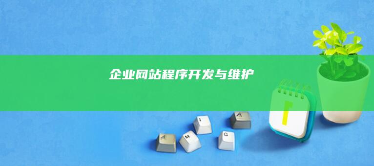 企业网站程序开发与维护